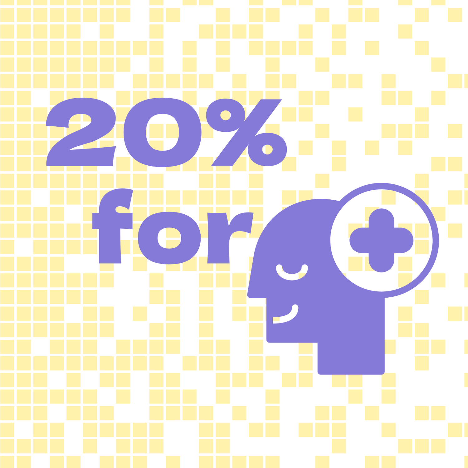Product page vector image representing Simply Pastels S1 '20% for Positive transformation' initiative, highlighting the brand's commitment to ethical giving and positive impact.