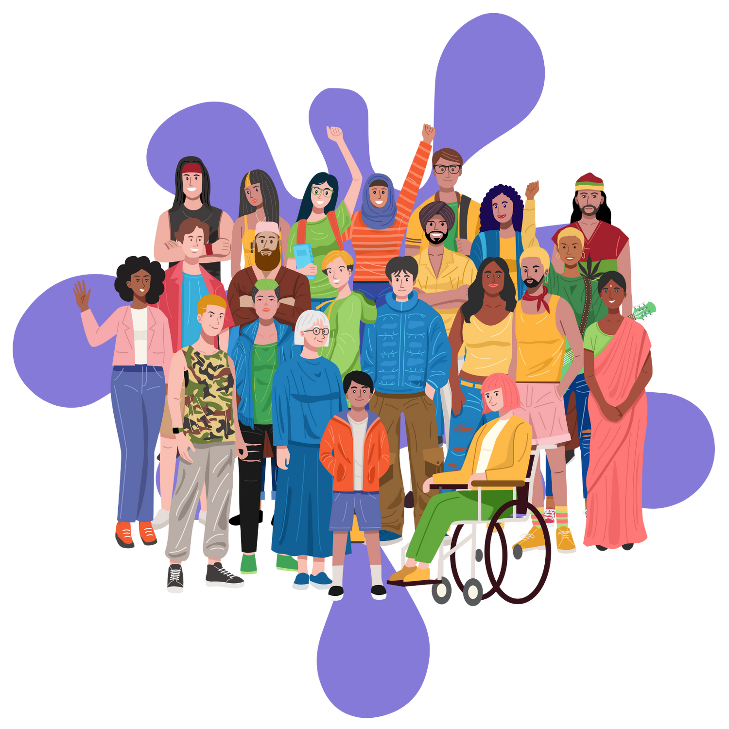 Vector showing Simply_Pastels_Inclusive_Community