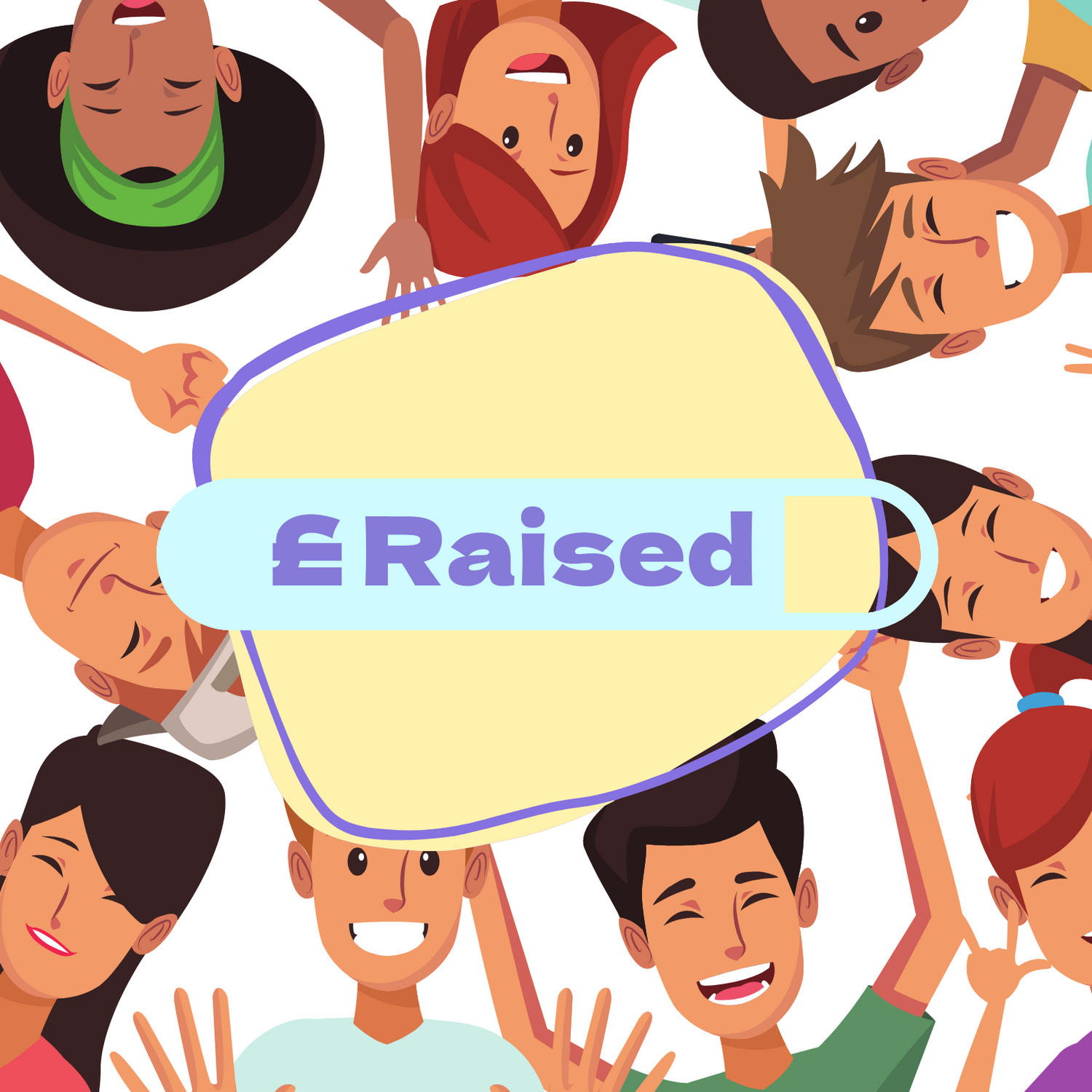 Product Page Vector image illustrating Simply Pastels money raised transparency, designed to showcase clear and ethical fundraising details.